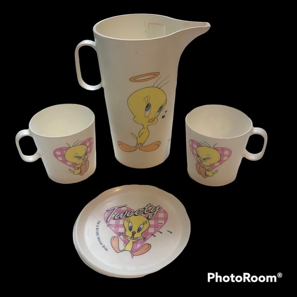 TWEETY BIRD Vintage 1997 TOON TEA FOR TWO TOY TEASET - Picture 1 of 9